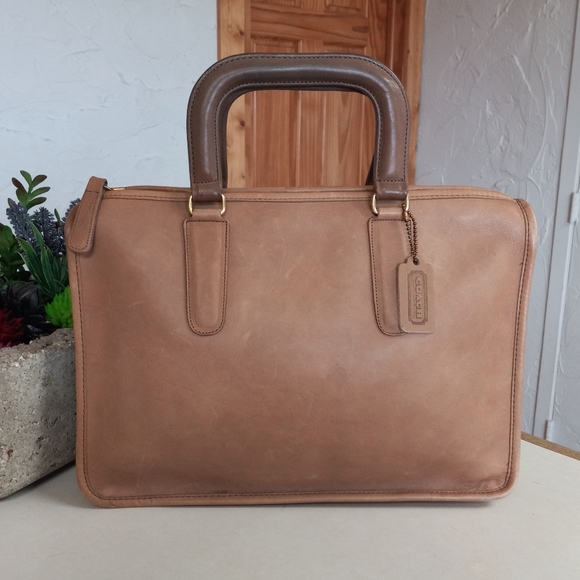 Coach Bonnie Cashin 1960-1970s, Portfolio, Slim-Zip bag in Putty. - Picture 2 of 14